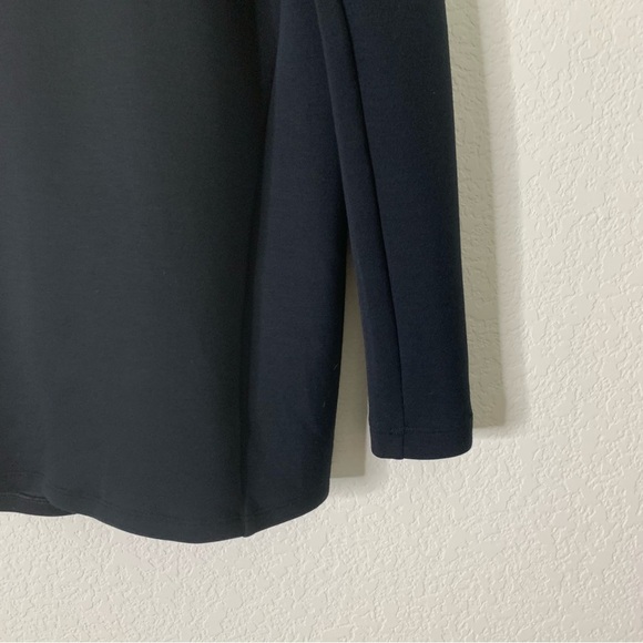 Spanx womens Airessentials black got yap covered mock neck sweatshirt S - Picture 2 of 7